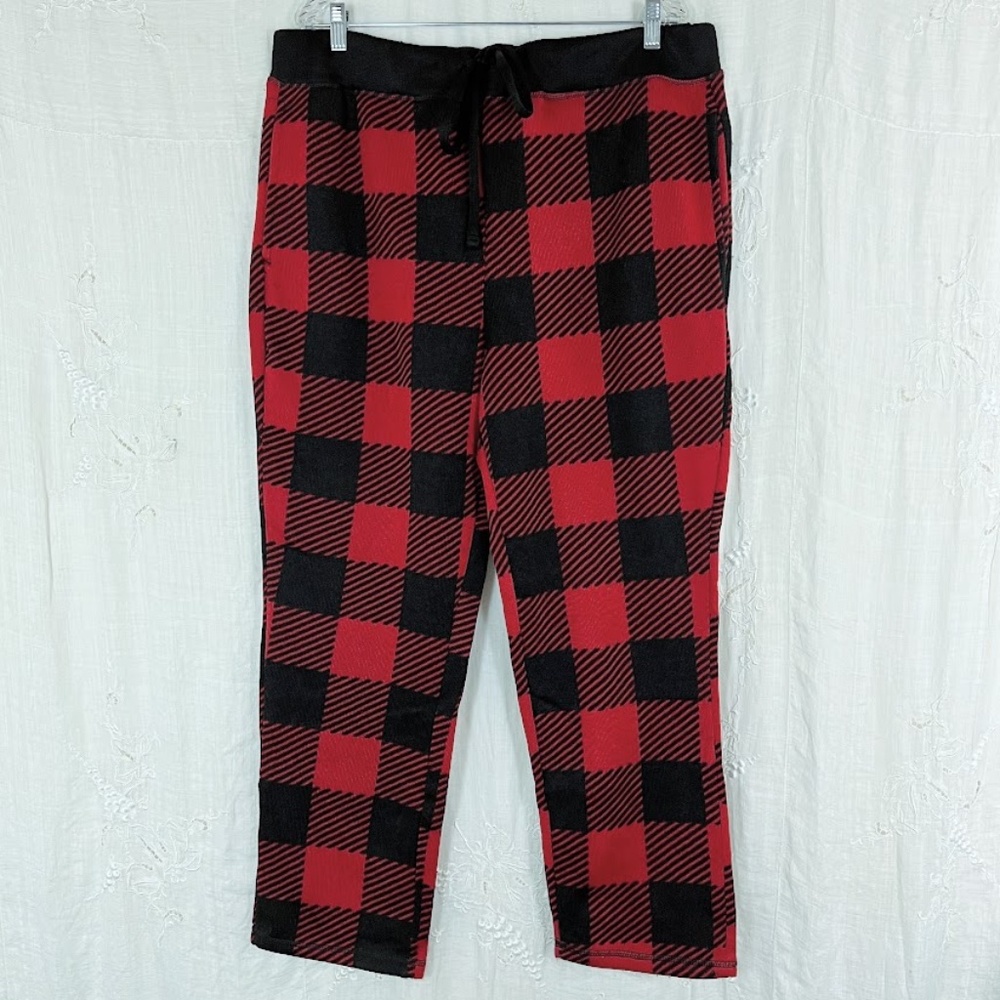 George Fuzzy Lined Sweater-Like Lounge Pants Men's XL